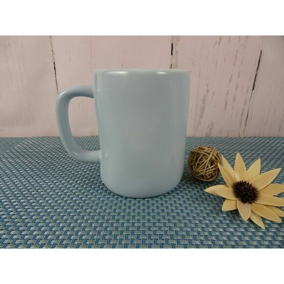 New Rae Dunn "Something Blue" Coffee Tea Mug Ceramic Bridal Wedding Farmhouse - Picture 4 of 4